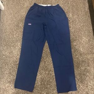 TWO PAIRS Cherokee navy scrub pants